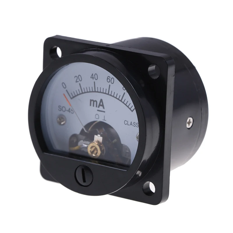 LC20502B Dual Range Analog DC Ammeter - 0-50mA / 0-500mA, ±2.5% Accuracy, With Binding Posts