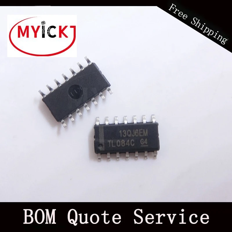 

10PCS TL084CDR IC OPAMP JFET 3MHZ 14SOIC IC Chip