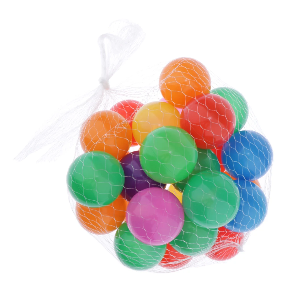 50pcs Funny Colorful Soft Plastic Ocean Balls Pit Kids Swim Pool Toys 4cm Ocean Ball Toy Soft Plastic Ocean Ball  for Kids 