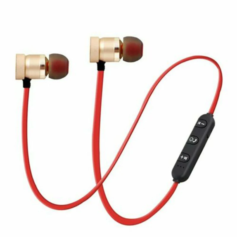 Спортивные наушники для спортзала магнитные беспроводные Bluetooth стереонаушники с