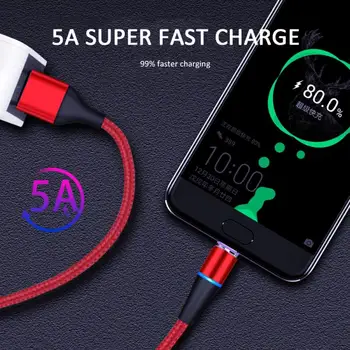 

Phone Charging Magnetic Plug Charging Cable For Cell Phone Type-C USB Magnet Data Line Micro USB Cable For Ios