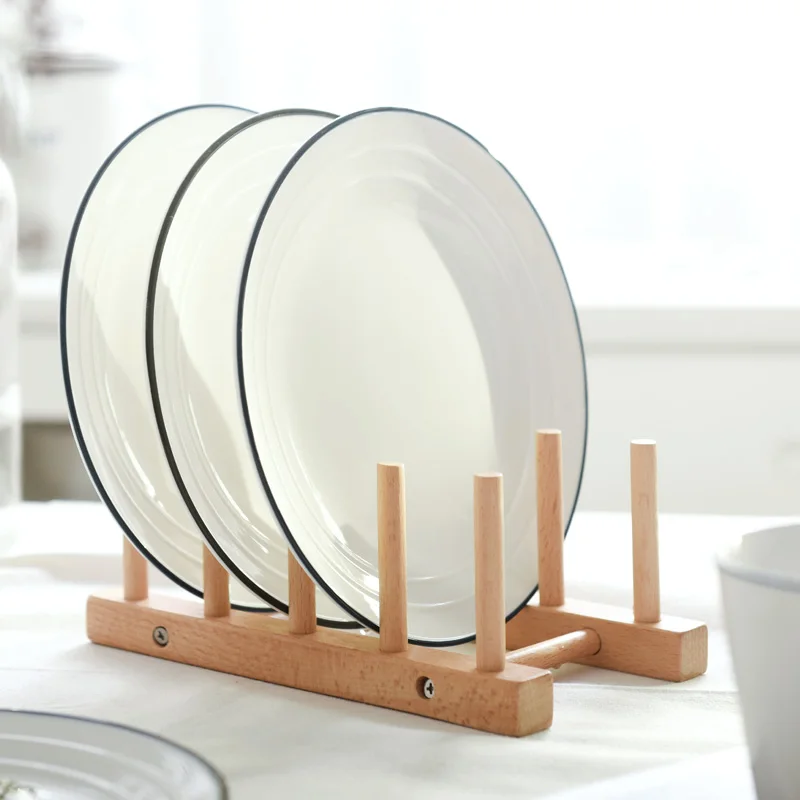 Керамическая круглая тарелка для скандинавского дома идиллическая с синими