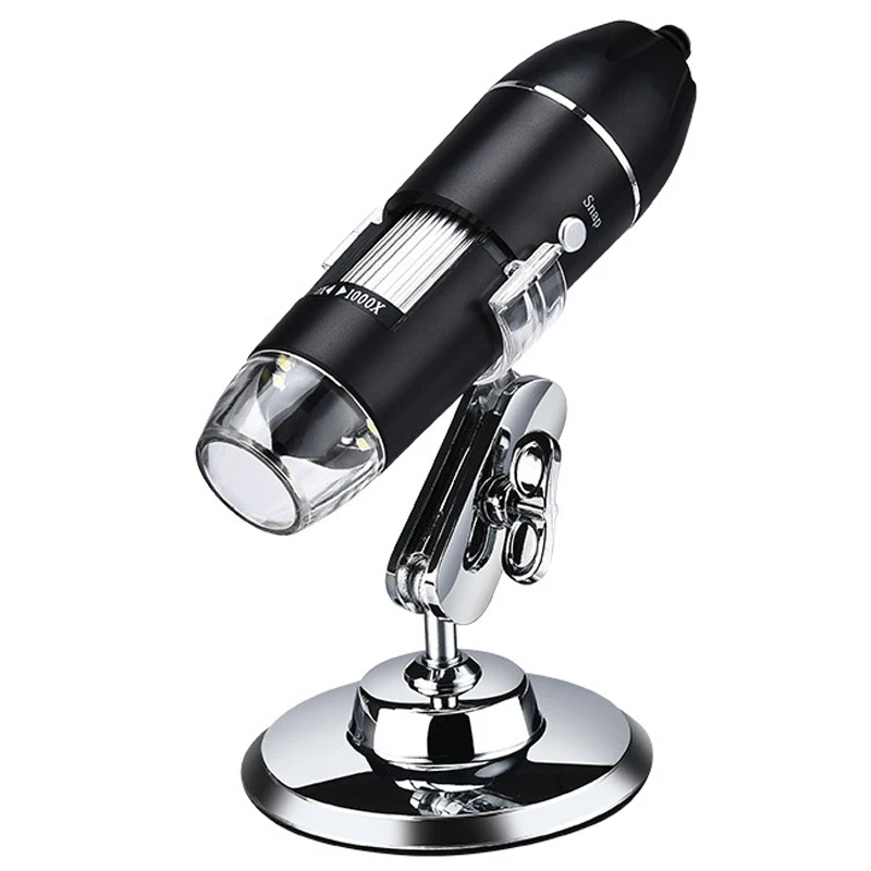 

1000x Zoom 8 LED HD 1080P USB Microscope Digital Magnifying Glass Endoscope Camera Bracket