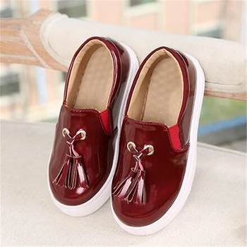 

NEW 2020 Spring Autumn Children Leather shoes Fashion tassel Luxury casual shoes Boy Girl Flats Sneakers Kids Loafers 01B