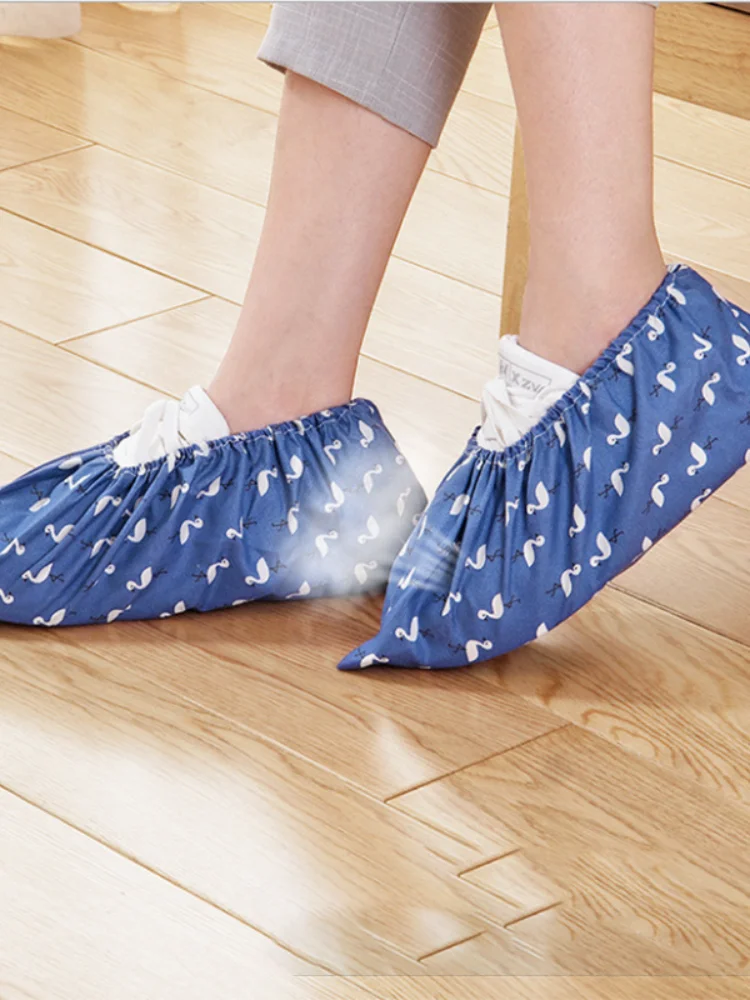 Description Picture 3 of itemHot Shoes Reusable Storage Unisex Rain Boots Waterproof Washable Cloth Shoe Bag Non-slip Boots Boots Machine Shoe Cover