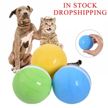 

Safety Waterproof Pet Jumping Ball USB Electric Pet LED Rolling Flash Ball Funny Toy Home Pet Dog Cat Toys