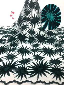 

top quality yaking-9.8512 french lace fabric african lace fabric with embroidery mesh tulle fabric