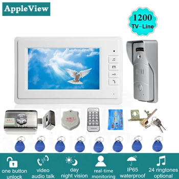 

Wired Video Door Phone with Lock video intercom for Apartment Home Electric Lock Access Control System 3A Power Control
