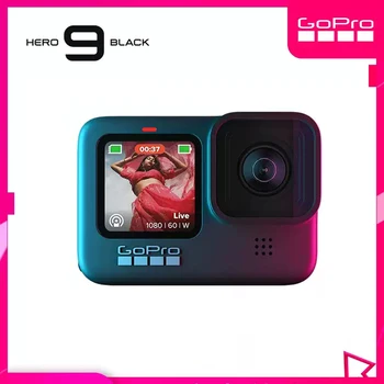 

GoPro HERO9 Black Underwater Action Camera 5K 4K with Color Front Screen, Sports Cam 20MP Photos, Live Streaming Go Pro HERO 9