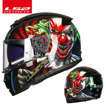 

New arrival LS2 FF390 Breaker Chrome-plated helmet Full Face Motocycle helmet UV Resistant Fog-Free System helmet made of KPA