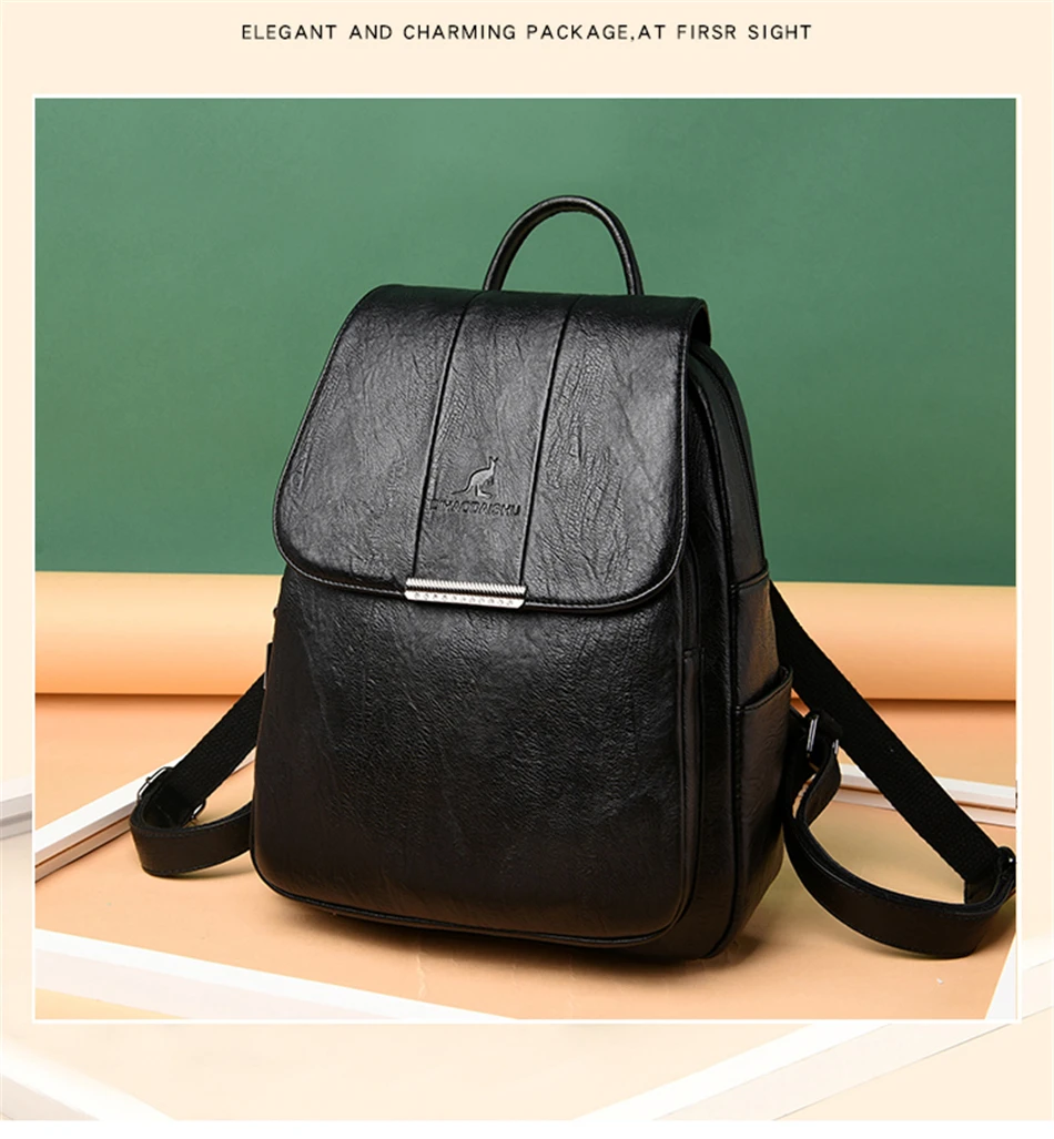 Черный рюкзак для девочек Feminina Роскошный дизайнерский рюкзак женский рюкзак большой кожаный рюкзак школьные рюкзаки для девочек mochila mujer