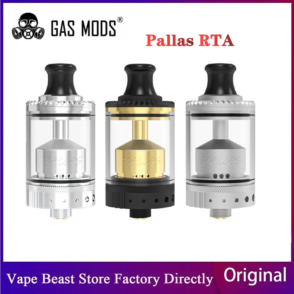 Оригинальные газовые моды Pallas RTA емкость 3 мл с дрип-типом 510 одной катушкой 6