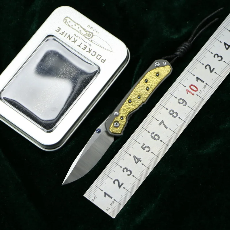 Kevin John small sebenza 21 складной нож M390 лезвие TC4 титановая ручка Открытый Кемпинг Охота