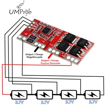 

4S 30A 14.4V 14.8V 16.8V Current Li-ion Lithium Battery 18650 BMS Charger Protection Board