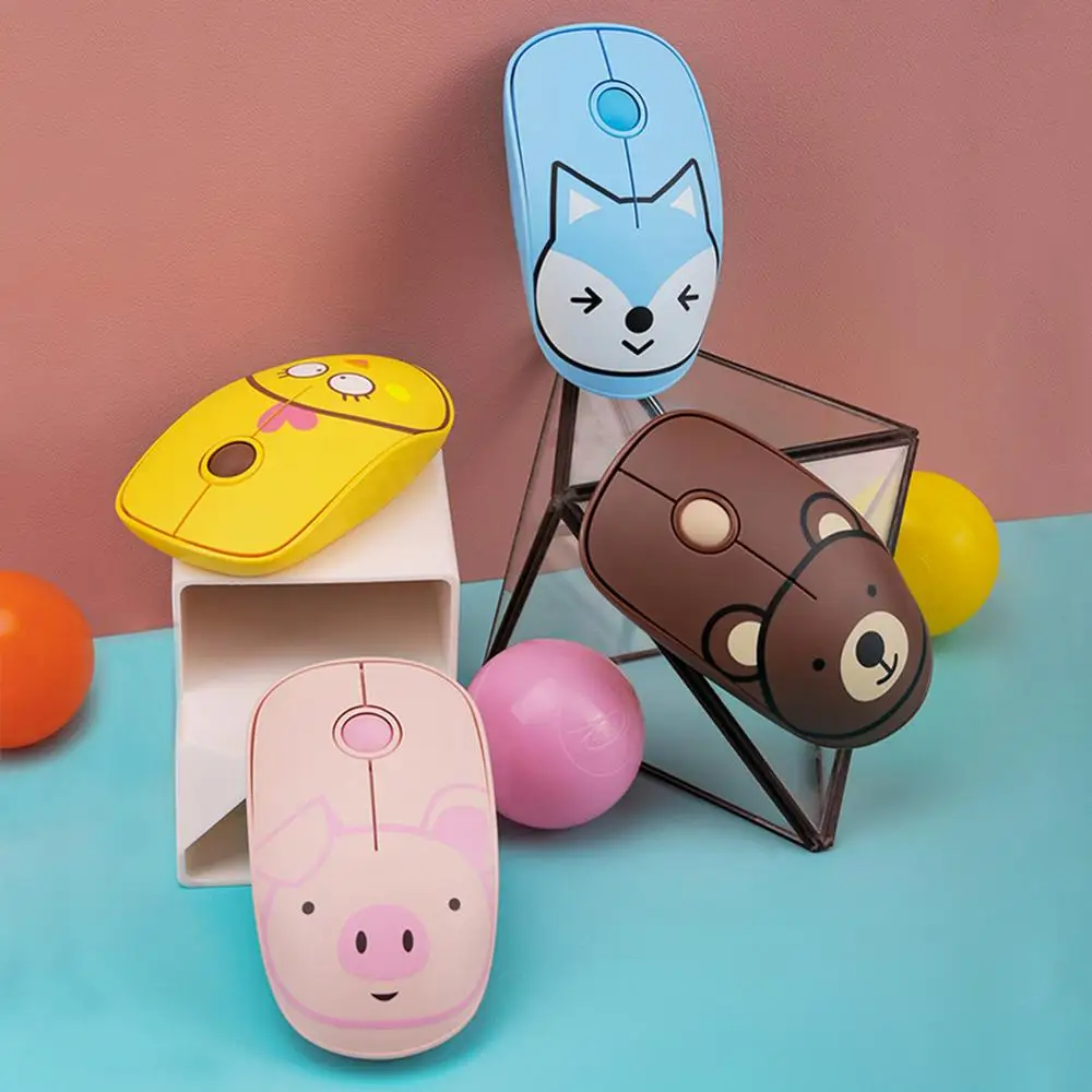 

2.4G Wireless Mouse Optical Cute Patterns Silent and Portable Mouse for Work with Mouse Pad