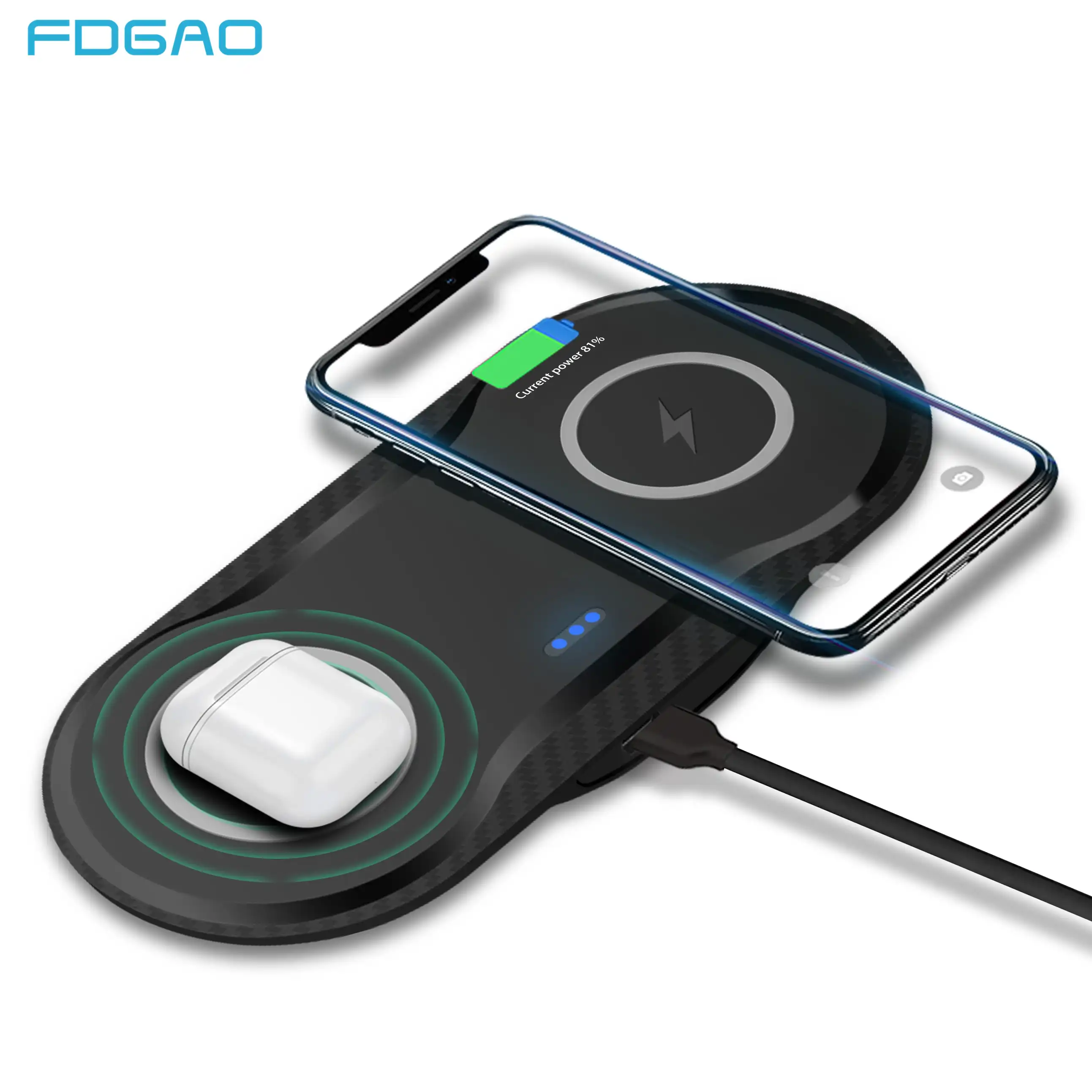 20w Wireless Charger Pad For Iphone 11 Xs Xr X 8 Airpods Pro Usb C 10w Dual Qi Fast Charging Dock Station For Samsung S10 S9 S8 Wireless Chargers Aliexpress