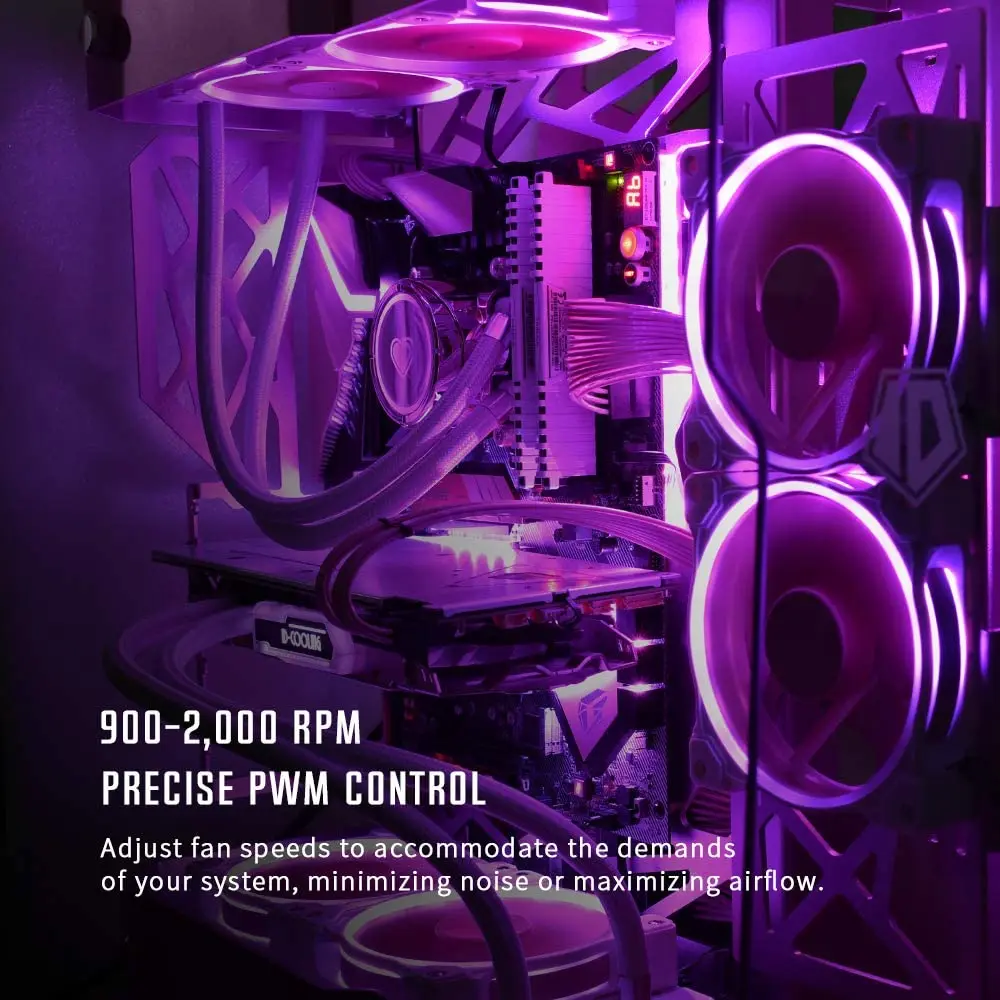 ID COOLING ZF 12025 PINK Case Fan 120Mm 
