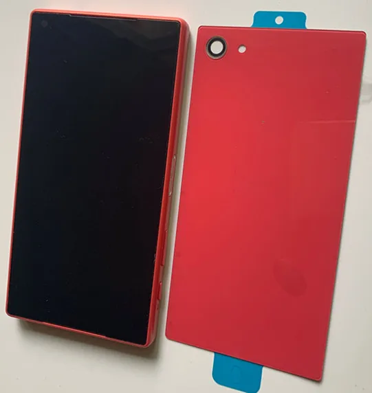 4,6 ''дисплей для SONY Xperia Z5 Компактный ЖК сенсорный экран с заглушка рамы задняя крышка для SONY Z5 Compact lcd Z5 mini E5823 E5803 - Цвет: Розовый