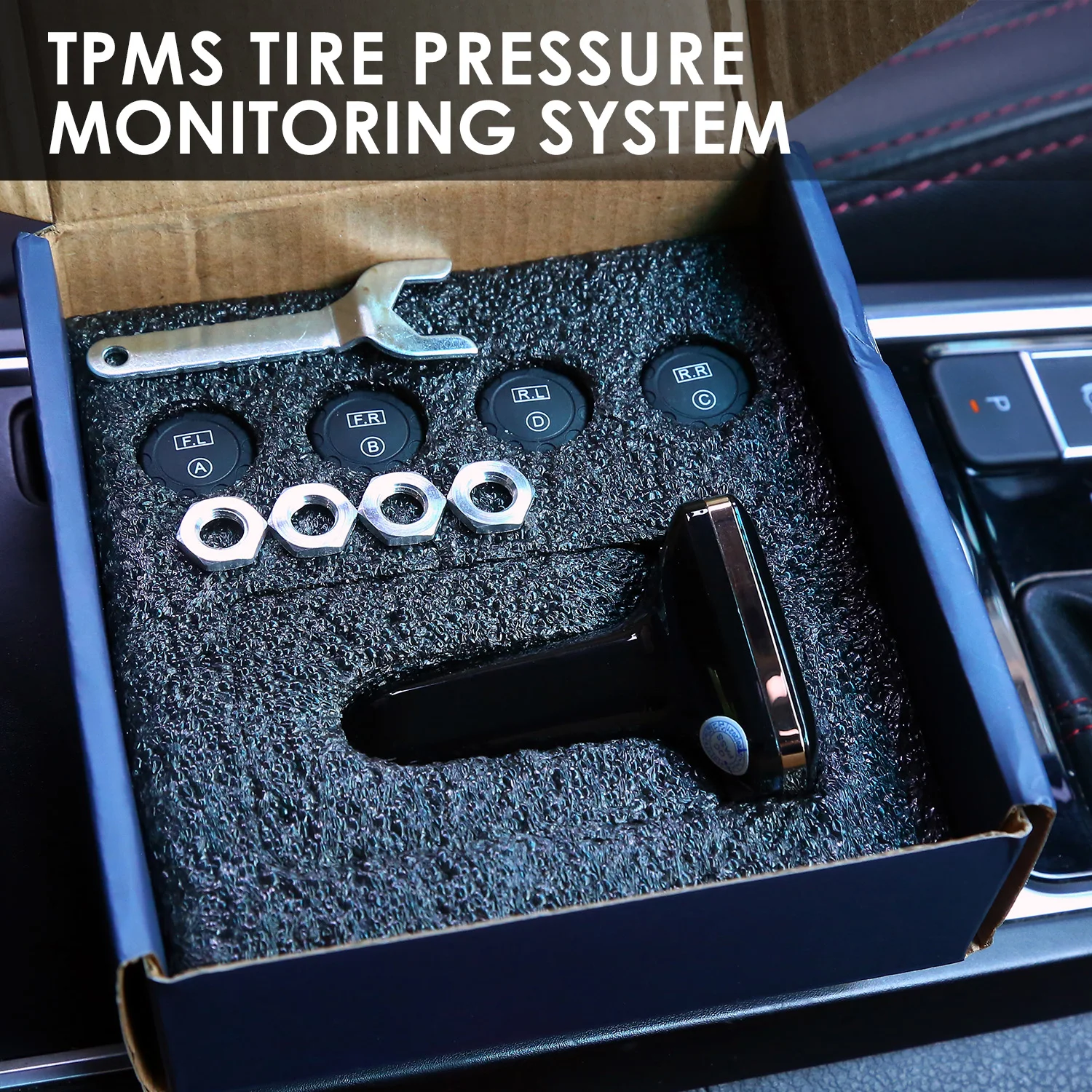 Автомобильная TPMS беспроводная система контроля давления в шинах датчики