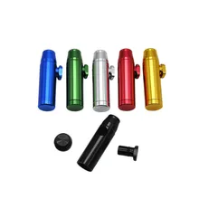 Coloré petite poche bière bouteille Type tabac Pipe en aluminium nouveauté Mini métal fumer Pipe Secret bière bouteille fumer tabac(China)