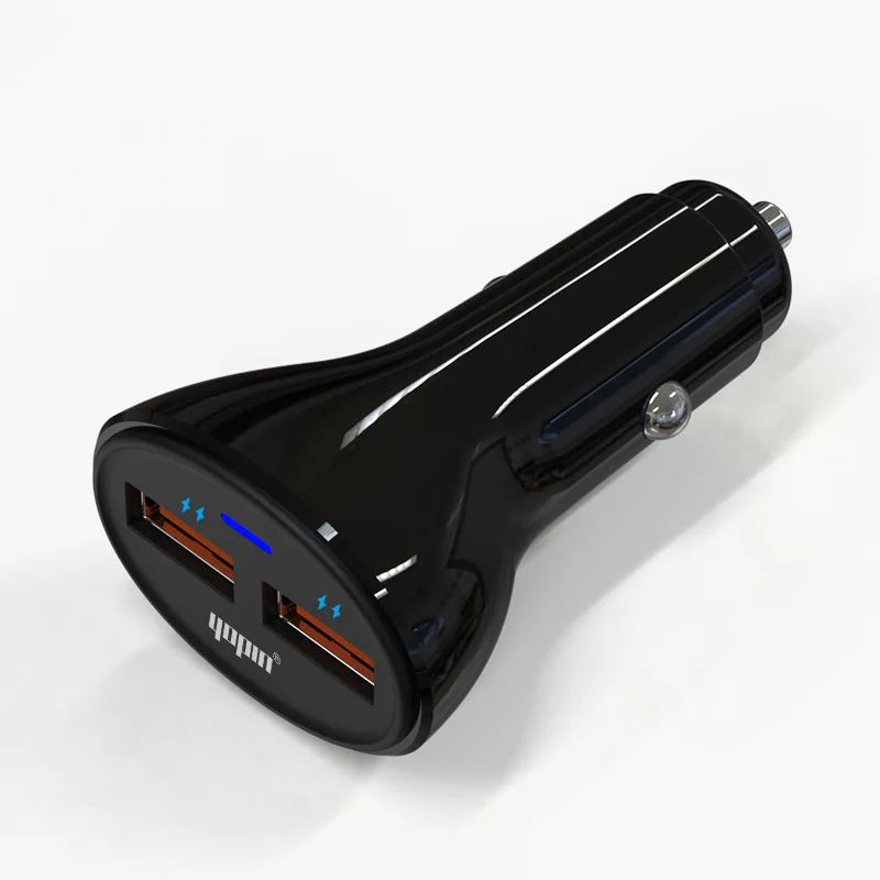 Мини 2.4A автомобильное двойное USB зарядное устройство прикуриватель 2 двухпортовый USB штекер автомобильный прикуриватель зарядное устройство адаптер двойной Usb порт для автомобиля