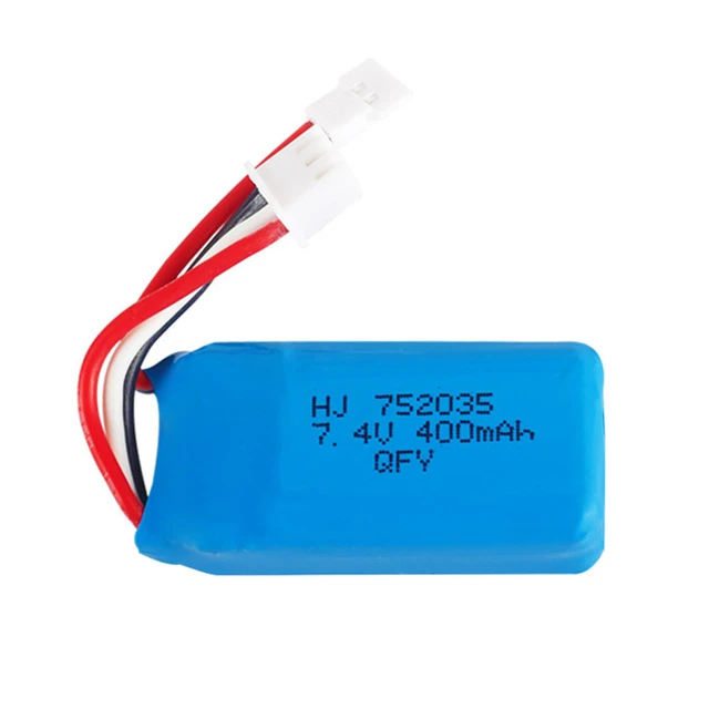 Batterie Lipo avec chargeur pour voiture télécommandée, pièces de rechange,  prise JST, batterie 7.4V, 400mAh, 2S, 1/28 V, P929, P939, K969, K979, K989,  7.4 RC - AliExpress