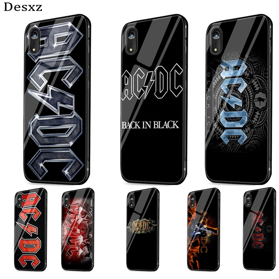Desxz Ac Dc черный лед тяжелый металл музыка ТПУ чехол для iPhone XR X XS Max 5 5S 6 6s 7 8 Plus