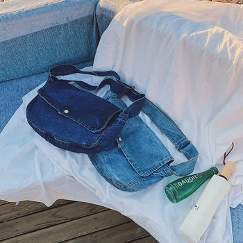 

Europe And America Vintage Jeans Simple Denim Women Bags Handbags And Purse Cross Body Messenger Shoulder Bag Bolsa Feminina New
