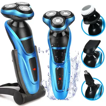 

Electric Shaver USB Charging Beard Trimmer Washable Wet Dry Beard Cutting Machine Multifunctional Floating Razor