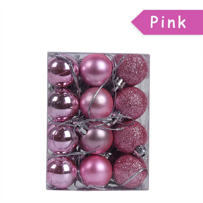 Christmas Tree Decor 24pcs Christmas Ball Christmas Decorations for Home Xmas Navidad Hanging Balls Natal Pendant Kerst Noel