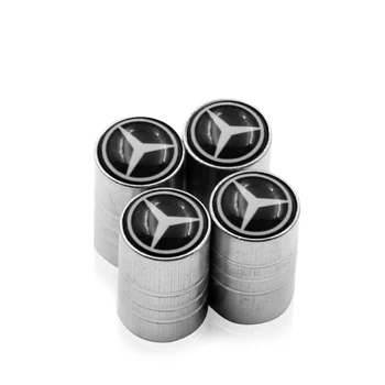 

4 PCS Car styling Car wheel tire valve cap protection cover For Mercedes benz A B R G Class GLK GLA C200 E200 C200L S400 S500