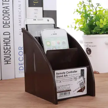 

Remote Control Holder Remot Storage Holder Plastic White/Brown Organiser DVD Bracket Multi-Functional Eco-Friendly
