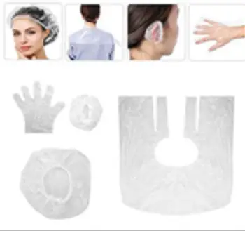 

Women's and Men's Portable Home Hair Coloring Tool Set Transparent Plastic Headgear Gloves Home Hair Coloring Tool Set