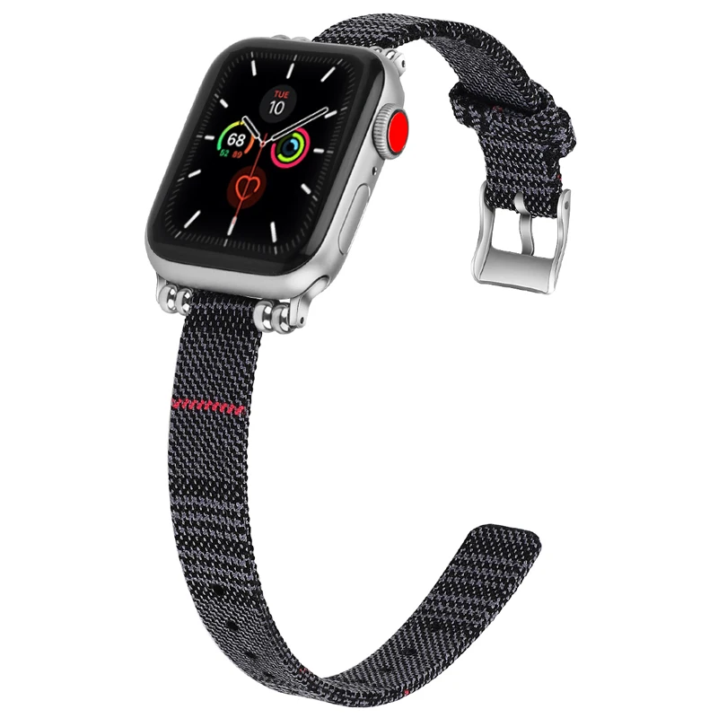 Ремешок для apple watch 4 5 44 мм 40 мм ремешок для часов correa iwatch 42 мм 38 мм нейлоновый браслет наручные часы apple watch 4 аксессуары