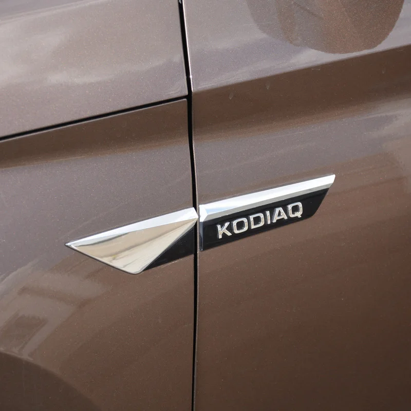 Для Skoda Kodiaq 2016 2020 оригинальный хром боковое крыло дверь эмблема значок наклейки
