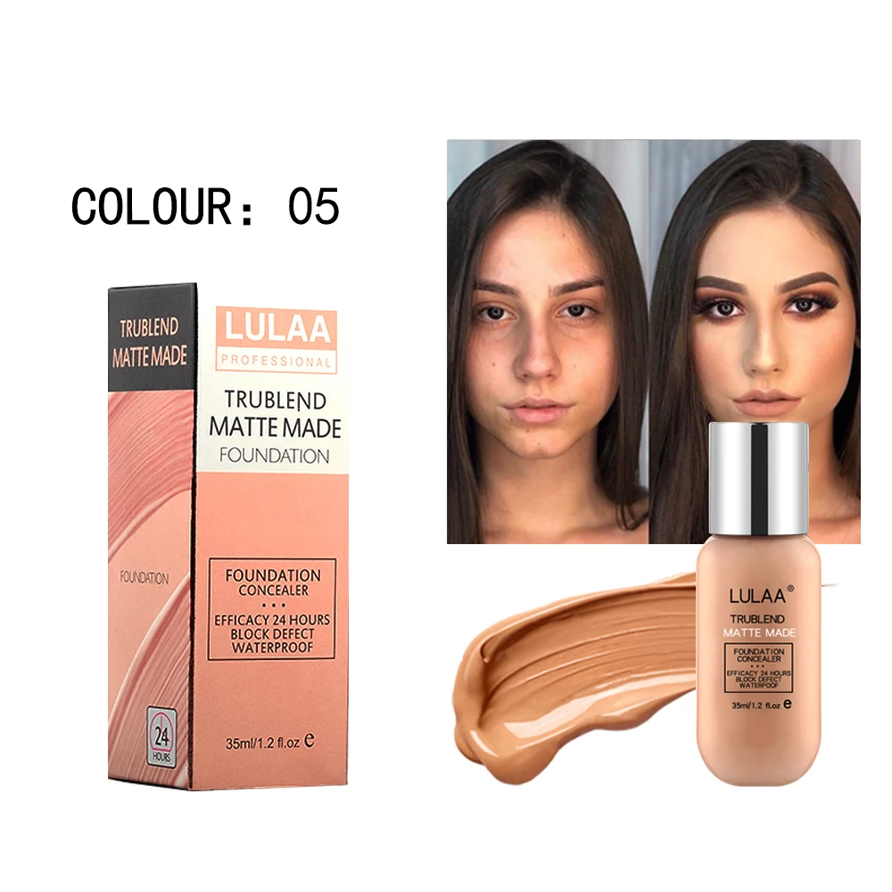 LULAA Makeup Foundation Liquid Long lasting Full Coverage Face Concealer Base Matte Cushion Foundation Cosmetic BB 1 LULAA Makeup Foundation Liquid Long lasting Full Coverage Face Concealer Base Matte Cushion Foundation Cosmetic BB 5