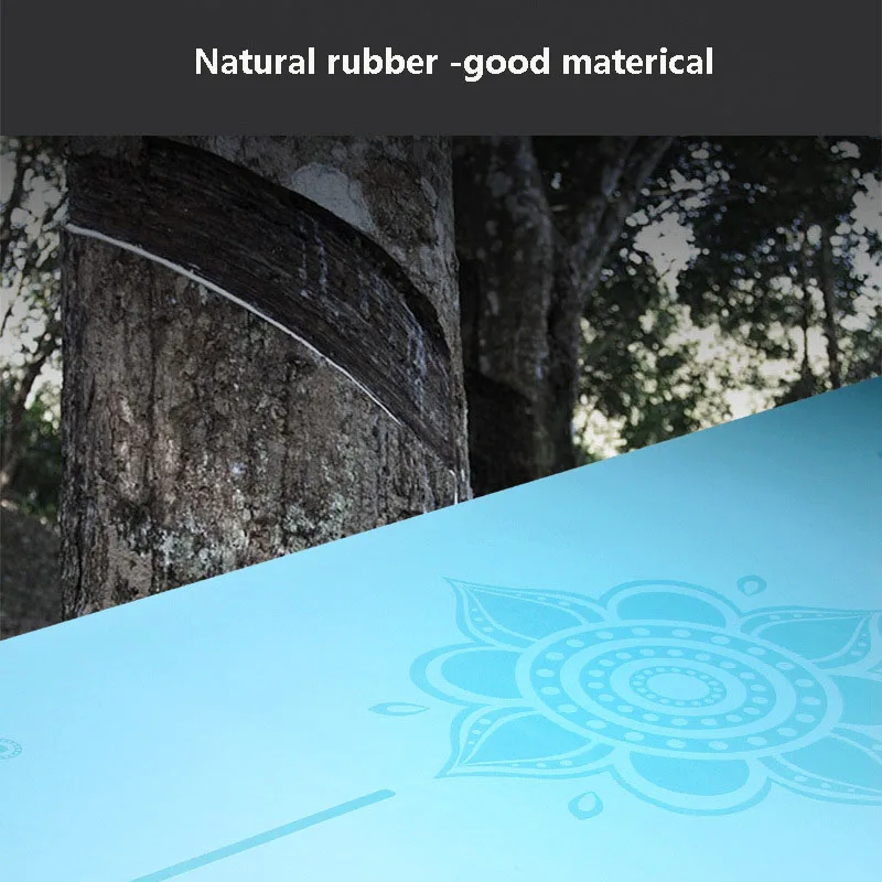 PU+ Natural Rubber Yoga Mat with Position Line Fitness Non Slip Exercise Pad For Environmental Widen and length Gymnastics Mats
