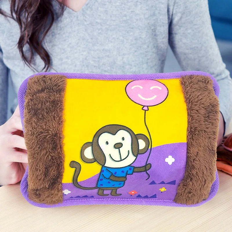 Милая мультяшная ручная Теплая бутылка для воды креативная модная печать теплая