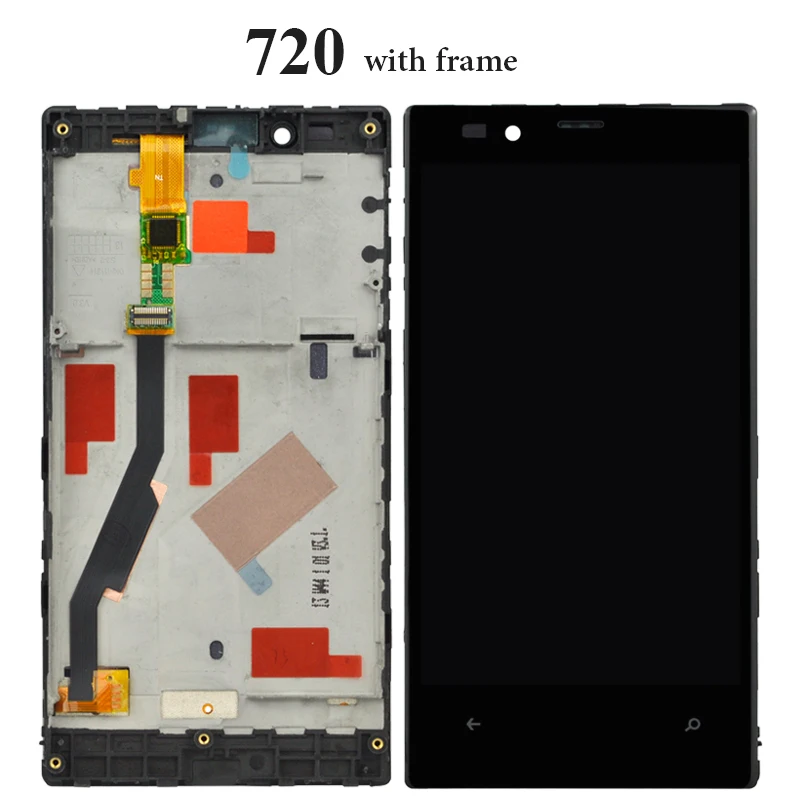 Для Microsoft Nokia Lumia 720 920 800 ЖК дисплей с сенсорным экраном в сборе заменой рамки для N9