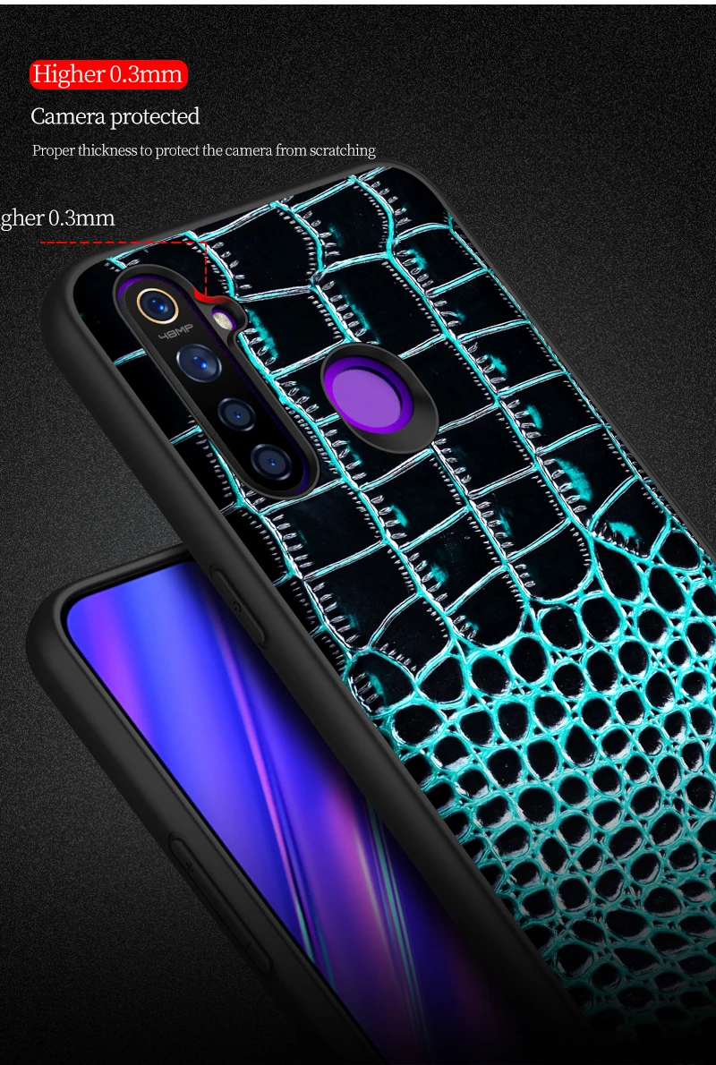 Противоударный чехол из натуральной кожи для телефо на для Oppo реалми Realmi Realme 5 про Q Realmi5 RealmeQ Realmi5про RealmiQ 5про Global 4/6/8 64/128 ГБ Global