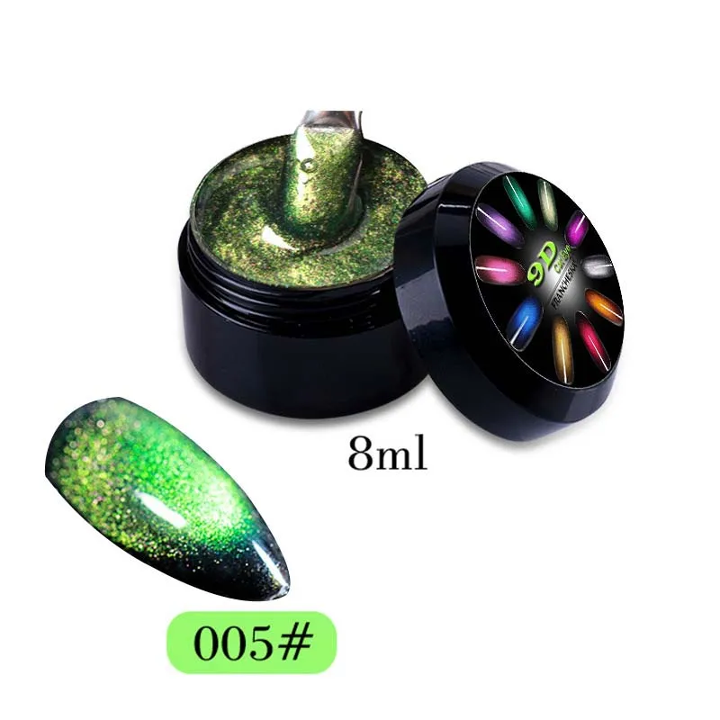 8ml 9D Galaxy Cat Eye Gel Nail Polish Magic Chameleon Soak Off UV LED Nail Varnish Magnetic Nail Art Manicure Lacquer Gel Polish