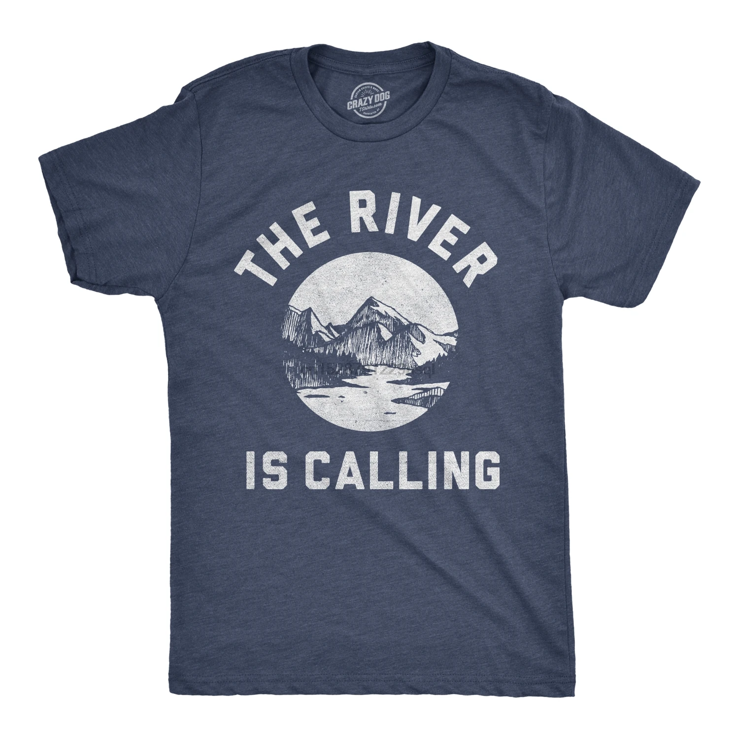 Mens The River Is Calling Tshirt Cool Outdoor Summer Vacation Tee For Guys |