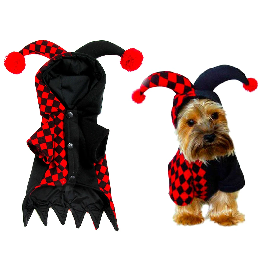Забавный милый костюм для домашних животных, косплей, шапка с рожками, костюм для собак на Хэллоуин, Рождественская одежда, модная шляпа с ушками, Осень-зима - Цвет: Белый