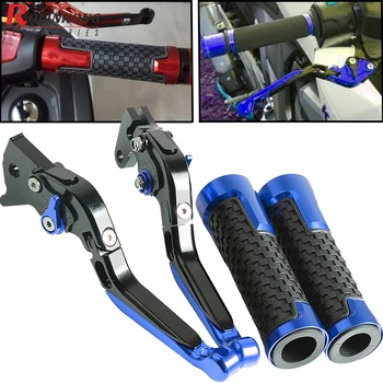 

Motorcycle CNC Adjustable Brake Clutch Levers Handlebar Grips Set For YAMAHA MT-09 MT09 MT 09 Tracer 2014 2015 2016 2017 2018