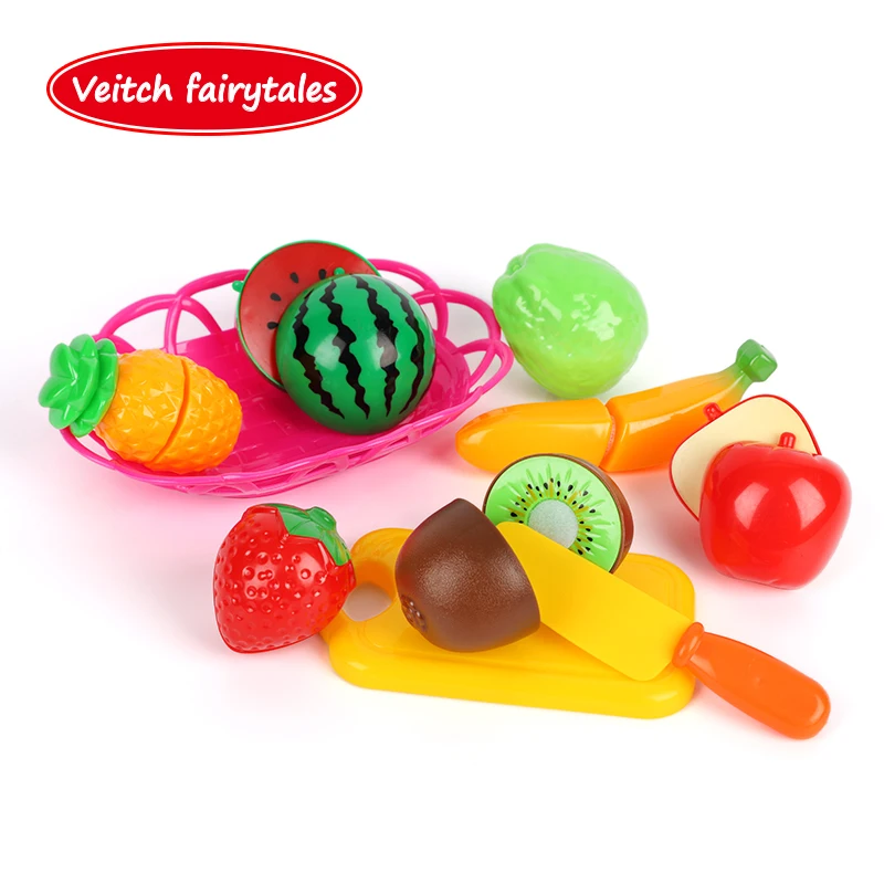 Veitch fairytales Children Learning Education Toy Pretend Play Food Cooking Game Cutting Fruit Vegetable Kitchen Set | Игрушки и хобби