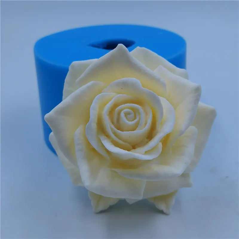 HC0191 PRZY 3D beautiful flower rose Silicone Mold Bouquet of roses Soap  Molds Clay Resin Gypsum Chocolate Candle Mold