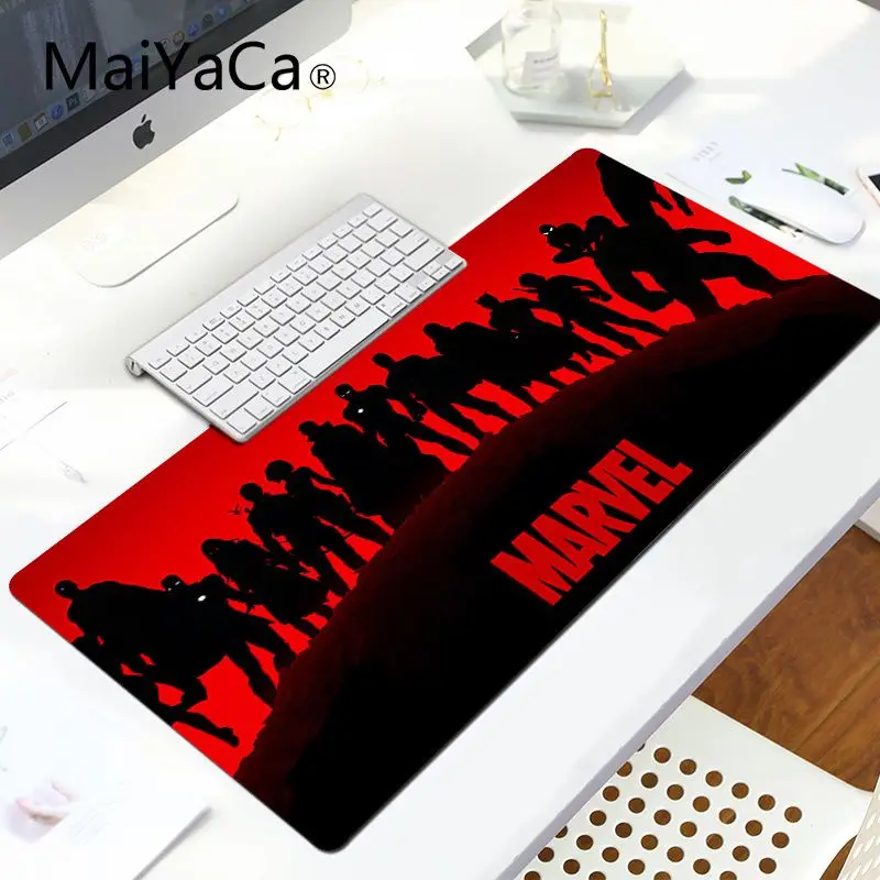 MaiYaCa Забавный Марвел логотип ноутбук компьютер коврик для мыши большой Lockedge коврик для мыши ПК компьютерный коврик