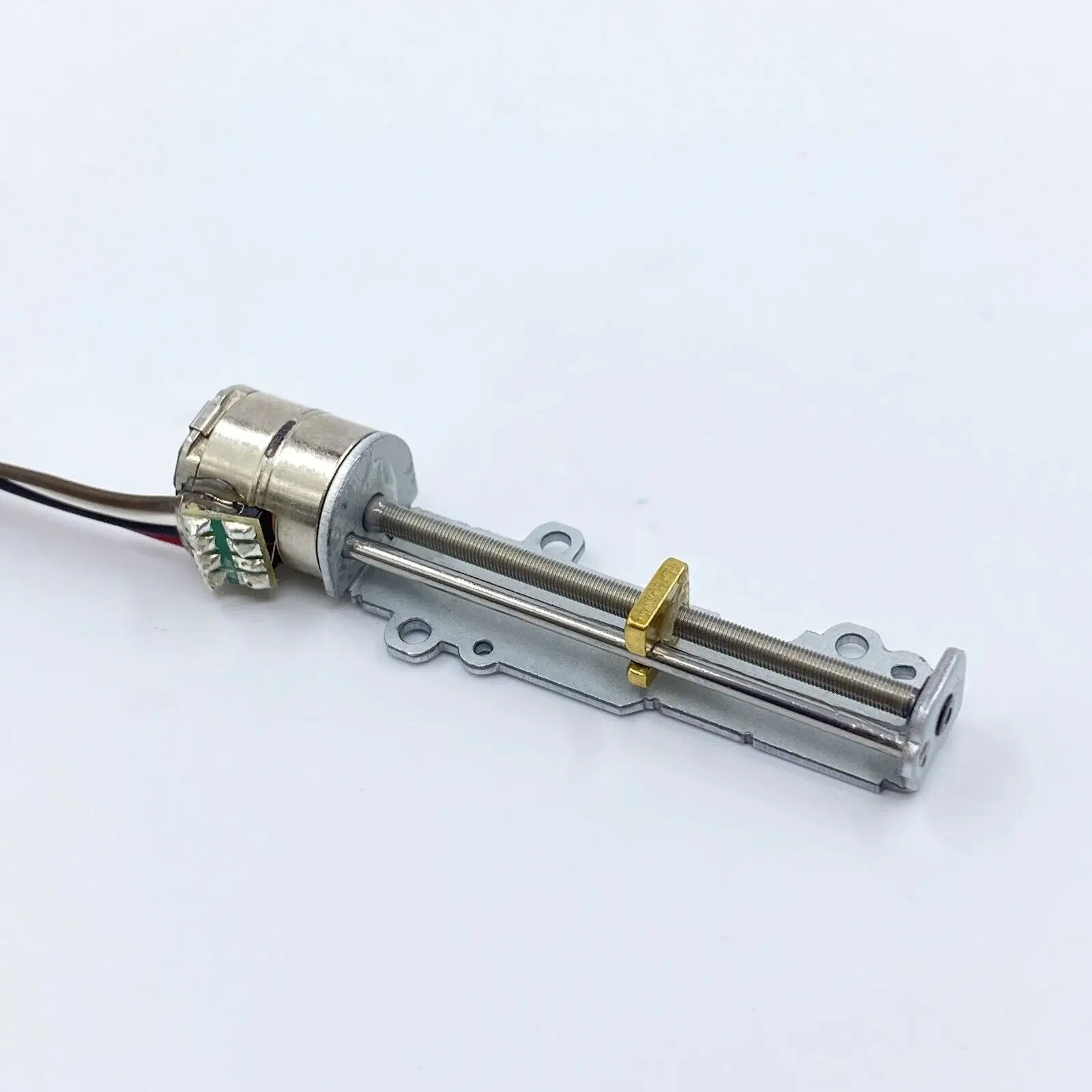 2-Phase 4-Wire Miniature 15mm Stepper Motor 18 Deg Micro Long Linear Screw Shaft 