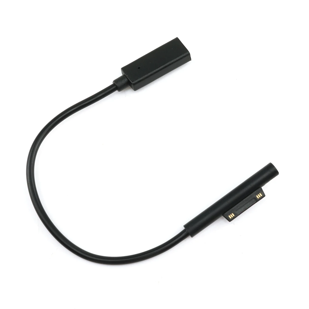 USB C Тип C Питание Зарядное устройство адаптер зарядный кабель, шнур для microsoft Surface Pro 6/5/4/3 150 см - Цвет: Black