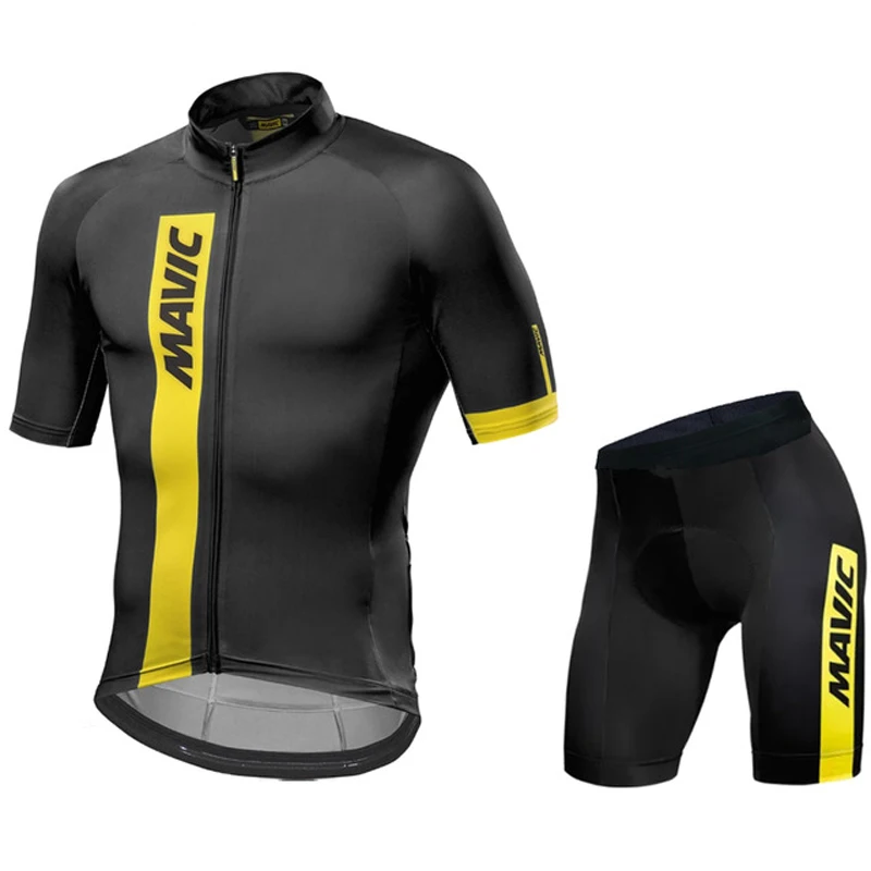 2021 Summer MAVIC Cycling Jersey Short Sleeve Set Maillot Ropa Ciclismo Uniformes Quick-dry Bike Clothing MTB Cycle Clothes